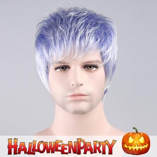 Party Wigs HalloweenPartyOnline - Sad Pruple Purple , White - One Size