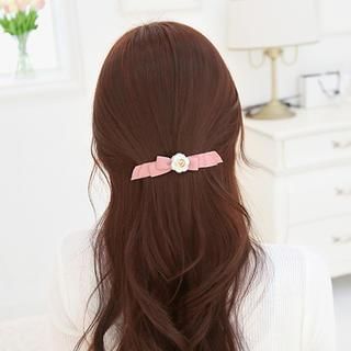 soo n soo Flower Ribbon Hair Pin