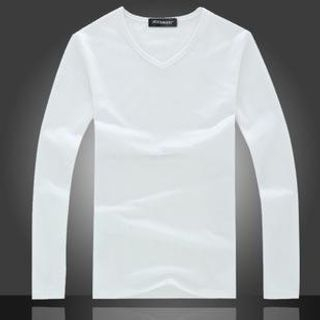 JIBOVILLE Long-Sleeve V-Neck T-Shirt