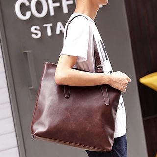 BagBuzz Faux Leather Shopping Bag