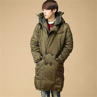 THE COVER Hooded Padded Long Jacket