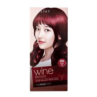 The Face Shop Stylist Silky Hair Color Cream (#8W Wine Brown) 130ml No.8W - Wine Brown