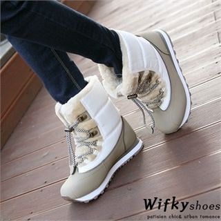 Wifky Lace-Up Snow Boots