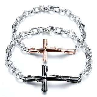 Tenri Cross Titanium Steel Bracelet