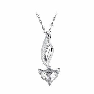 BELEC 925 Sterling Silver Fox Pendant with Necklace-45cm