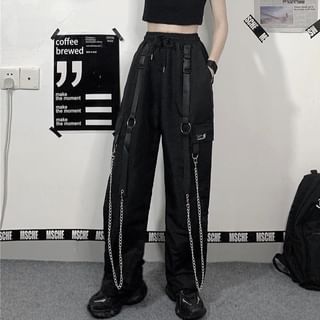 High Waist Wide Leg Cargo Pants