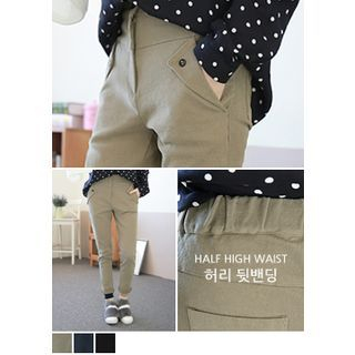 J-ANN Pocket-Detail Harem Pants
