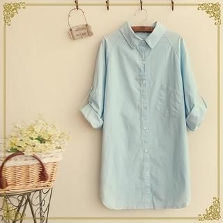 Fairyland Tab-Sleeve Long Shirt