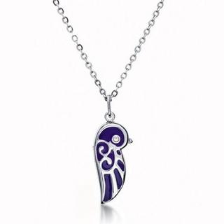 Kenny & co. Enamel Lovebird Necklace (Small) Purple - One Size