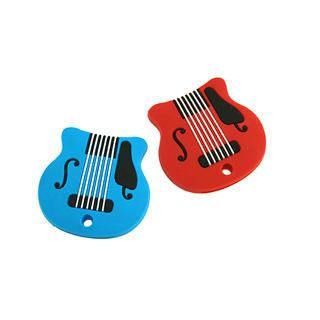 Q-max Set of 2: Electric Guitar Key Cap Blue & Red - One Size