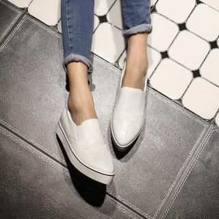 Pangmama Faux-Leather Slip-Ons