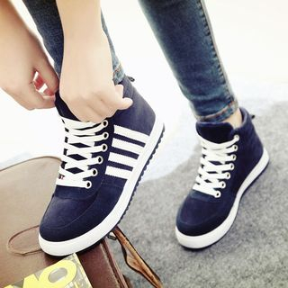 SouthBay Shoes Contrast Trim High Top Sneakers