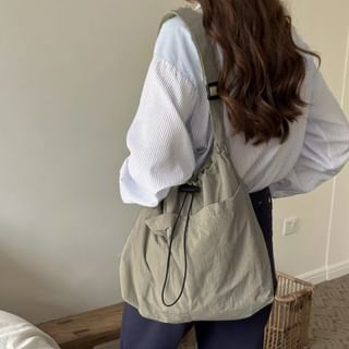 Plain Nylon Messenger Bag