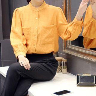 Ashlee Set: Long-Sleeve Linen Shirt + Cropped Pants
