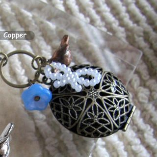 MyLittleThing Vintage Copper Bird Locket Necklace