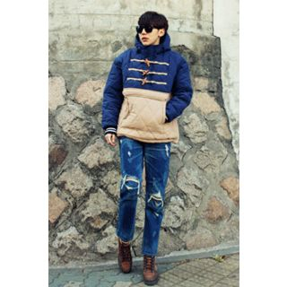 Ohkkage Color-Block Quilted Padding Jacket