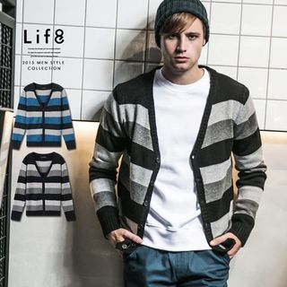 Life 8 Striped Cardigan
