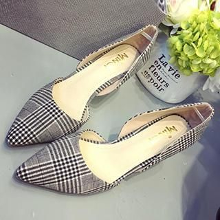 MXBoots Plaid Pointy Pumps