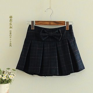 Storyland Bowed Pleated Mini Skirt
