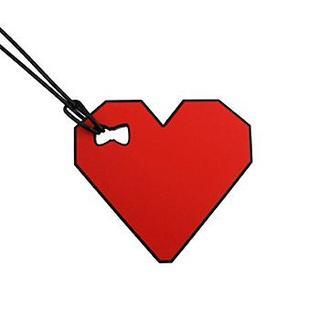 Mr. Mc Heart Luggage Tag Red - One Size