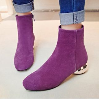 Pangmama Genuine Suede Ankle Boots