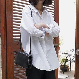 Eva Fashion Front Pocket Long Shirt