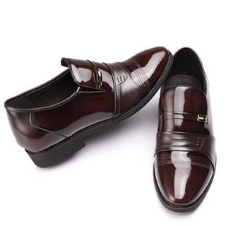 SHEN GAO Genuine-Leather Patent Loafers