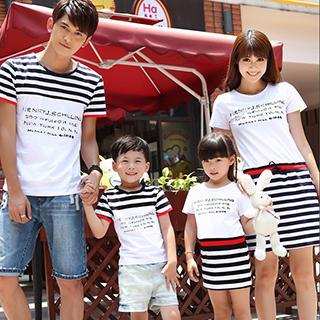 Igsoo Parents and Kids Lettering T-Shirt / T-Shirt Dress