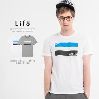 Life 8 Short-Sleeve Lettering T-Shirt