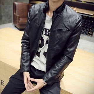 LC Homme Faux-Leather Jacket