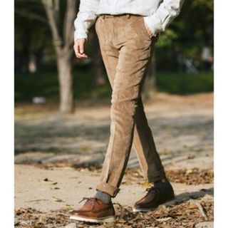 ABOKI Corduroy Slim-Fit Pants
