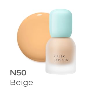 Cute Press - Hybrid Brightening Foundation Spf 50 Pa++++ N50 Beige