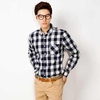 Gingham Button-Down Shirt