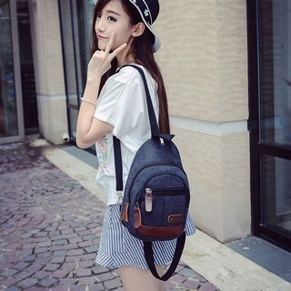 Seok Convertible Canvas Backpack