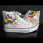 Rainbow Power High-Top Canvas Sneakers от YesStyle.com INT Rainbow Power High-Top Canvas Sneakers от YesStyle.com INT