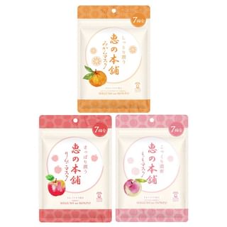 megumi no honpo - Fruit Mask Peach Super Moist - 7 pcs