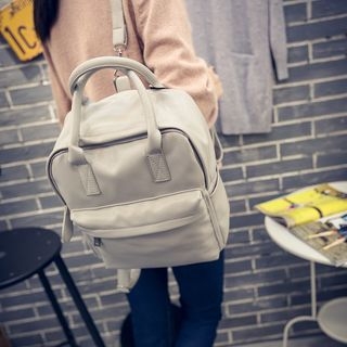 Seok Faux Leather Backpack