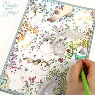 Cute Essentials Cat Medium Color Book