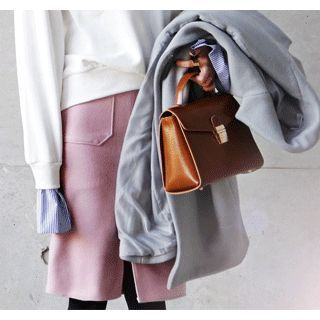ssongbyssong Pocket-Detail Wool Blend Skirt