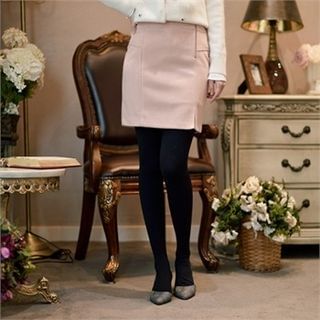 Styleberry Zip-Front Mini Skirt