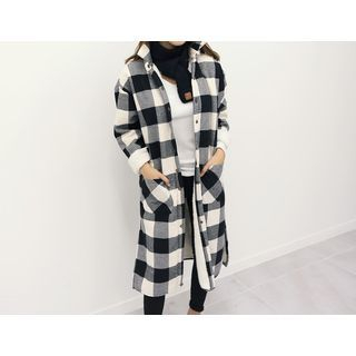 DANI LOVE Gingham Long Jacket