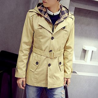 Besto Detachable Hooded Trench Jacket