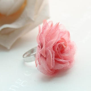 Pinky Rose Ring Pink - One Size