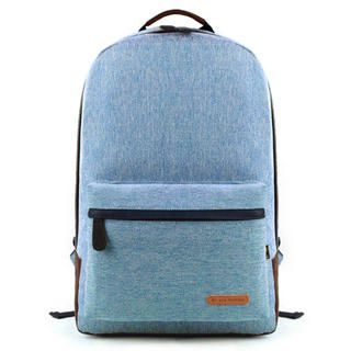 Mr.ace Homme Faux Leather-Trim Canvas Backpack