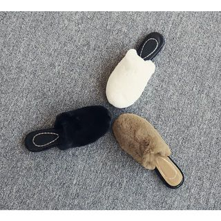 NANING9 Faux-Fur Sandals