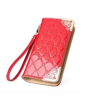 SUOAI Quilted Long Wallet