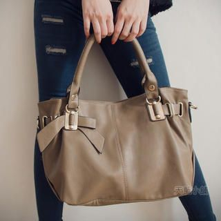 Bow-Accent Tote