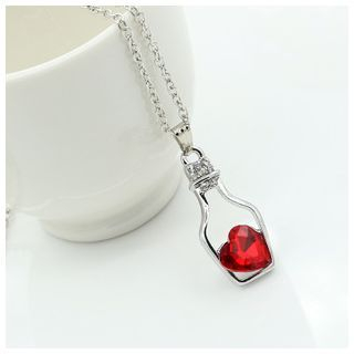 Cheermo Heart Gemstone Necklace