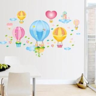 LESIGN Hot Air Balloon Print Wall Sticker