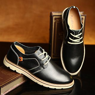 NOVO Lace-Up Genuine Leather Shoes